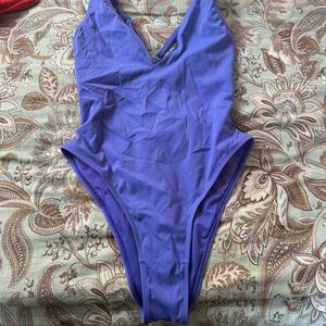 Elegant Purple Women's One Piece Swimsuit by TA3.